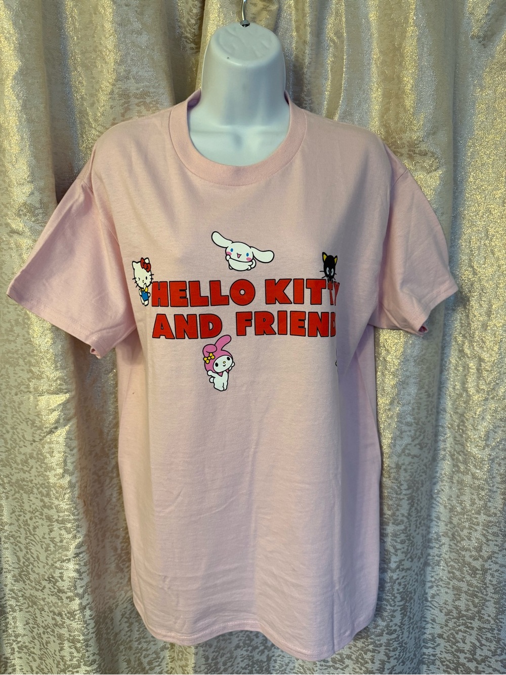 Sanrio Pink Hello Kitty & Friends Red Logo Tee